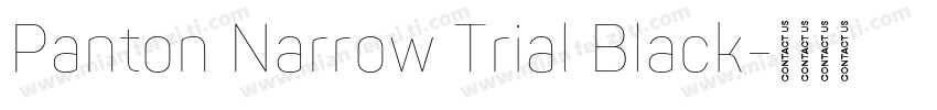 Panton Narrow Trial Black字体转换